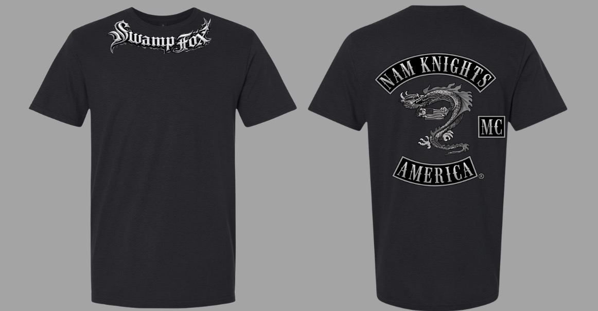 #001 Classic Swamp Fox Blackout Tee - U.S. Flag