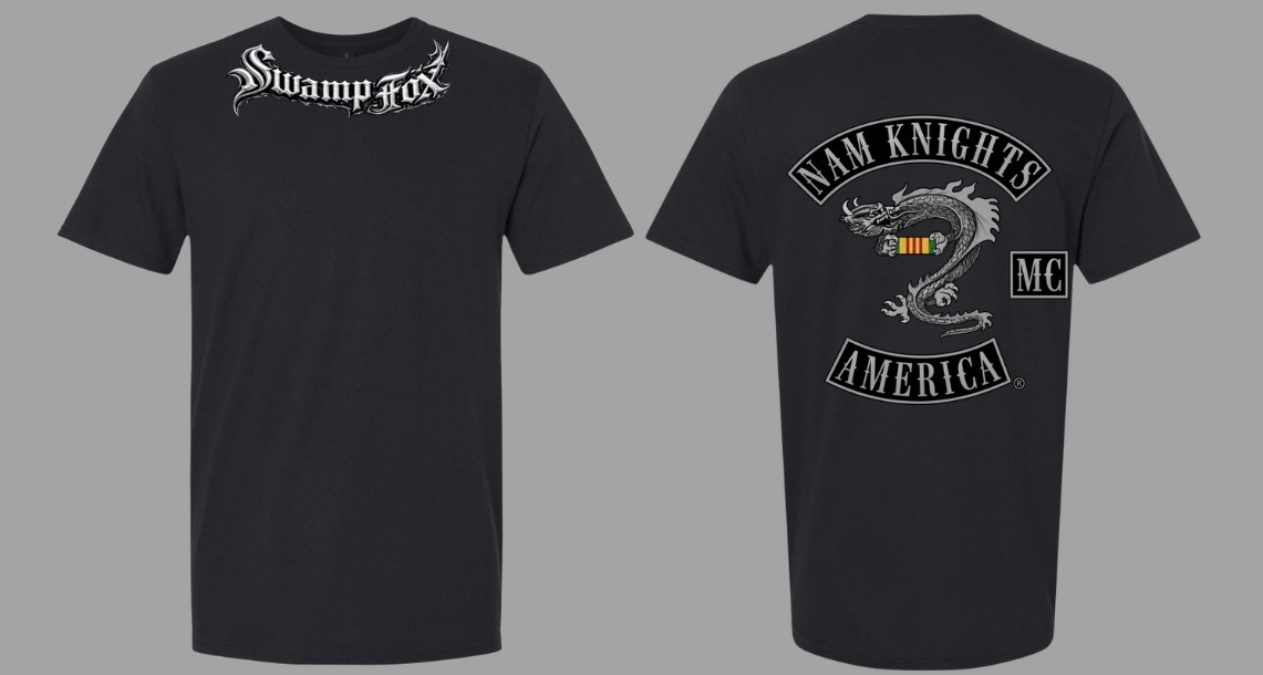 #001 Classic Swamp Fox Blackout Tee - Vietnam Ribbon