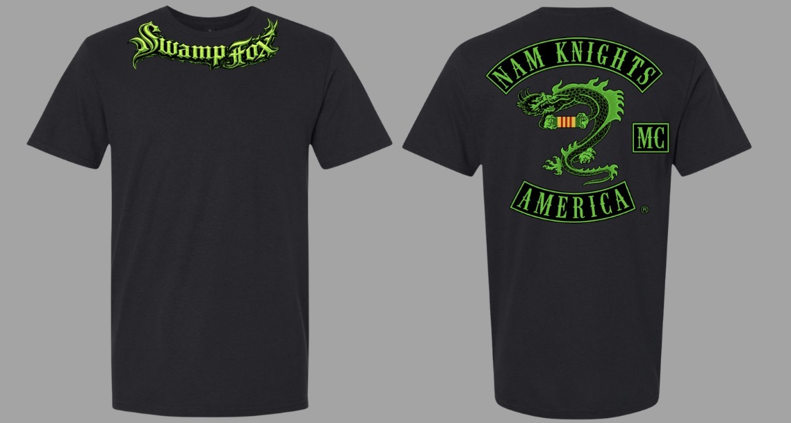#002 Toxic Green Swamp Fox Tee - Vietnam Ribbon