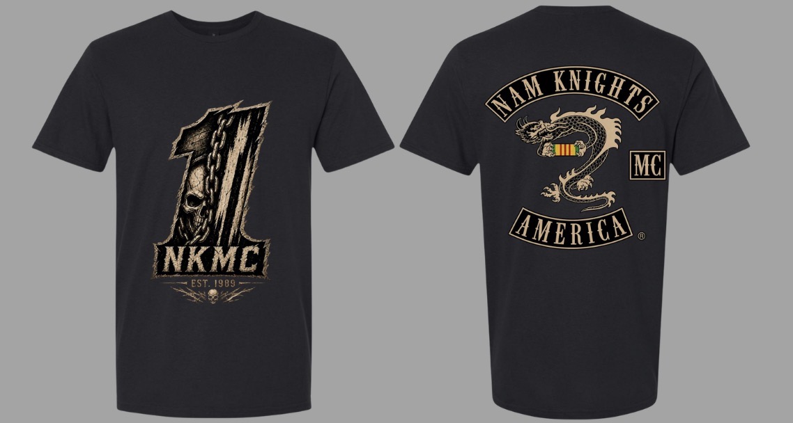 #003 NKMC #1 Vintage Skull Tee - Vietnam Ribbon