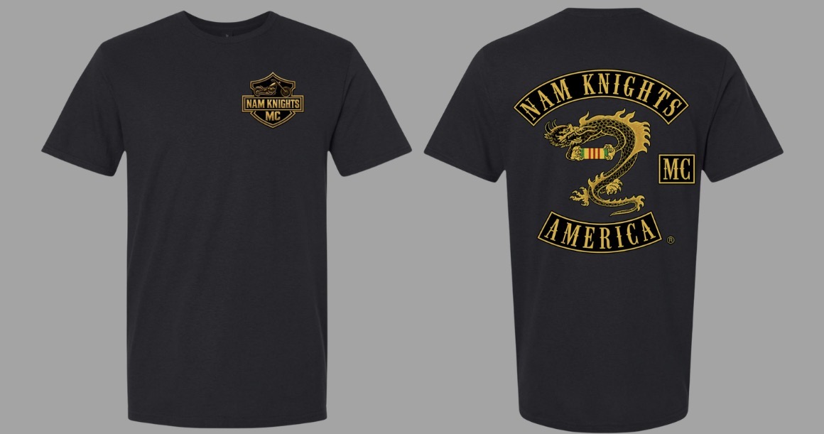 #007 NKMC Bar & Shield Tee - Vietnam Ribbon