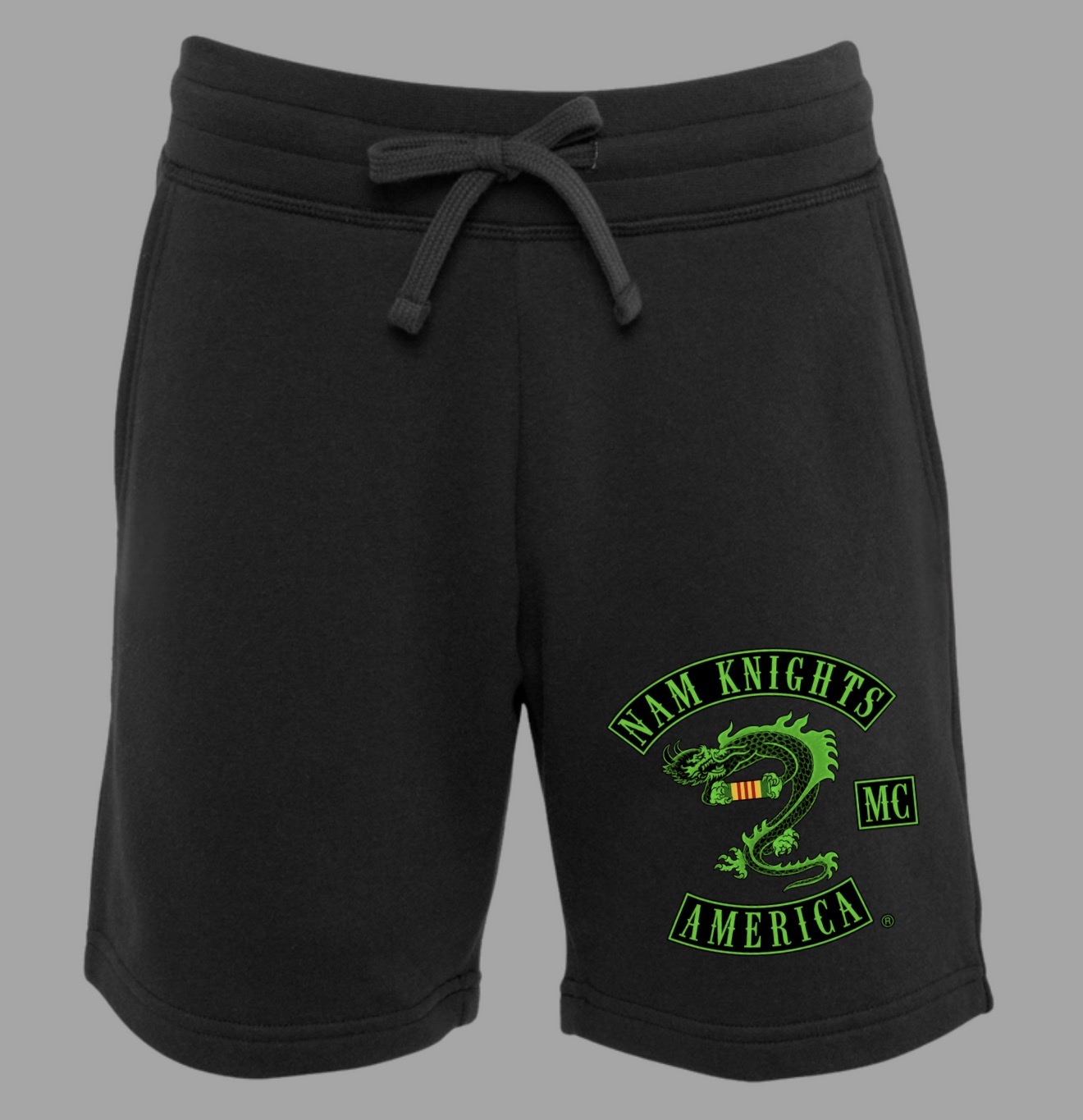 #011 Toxic Green NKMC Shorts - Vietnam Ribbon
