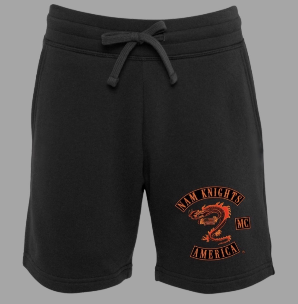 #012 Orange Blaze NKMC Shorts - U.S. Flag