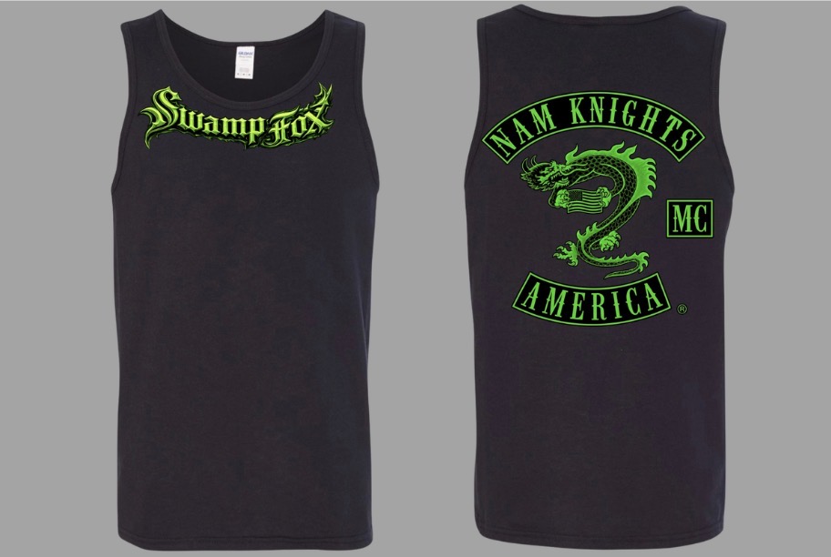 #018 Toxic Green Swamp Fox Tank - U.S. Flag