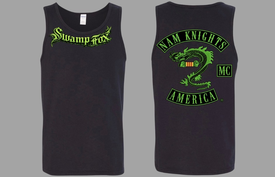 #018 Toxic Green Swamp Fox Tank - Vietnam Ribbon