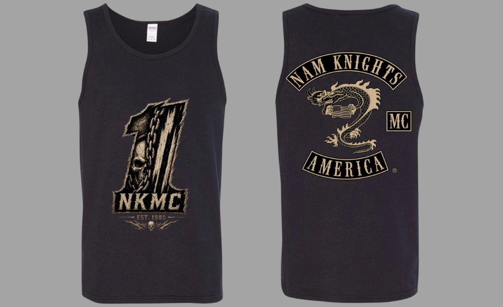 #019 NKMC #1 Vintage Skull Tank - U.S. Flag