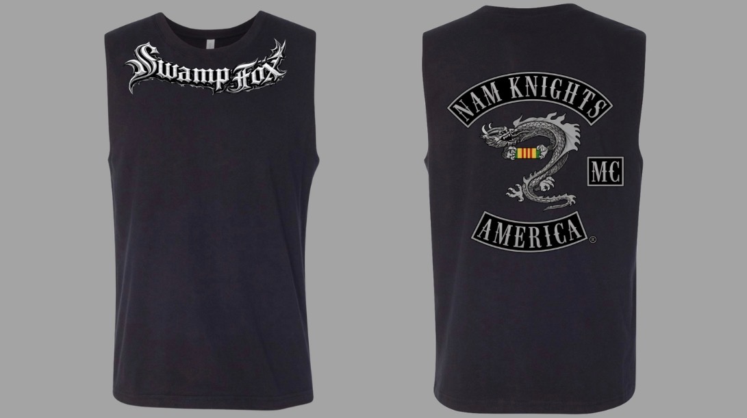 #025 Classic Blackout Swamp Fox Muscle Tee - Vietnam Ribbon