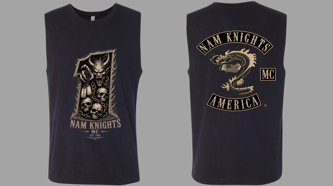 #028 Demon Rider #1 Muscle Tee - U.S. Flag