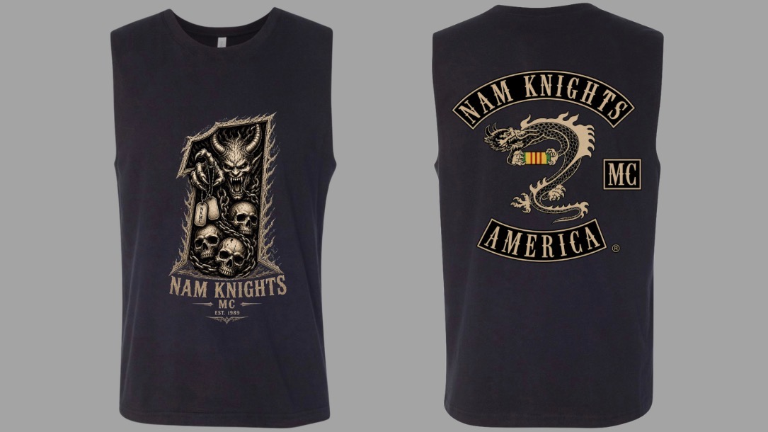 #028 Demon Rider #1 Muscle Tee - Vietnam Ribbon