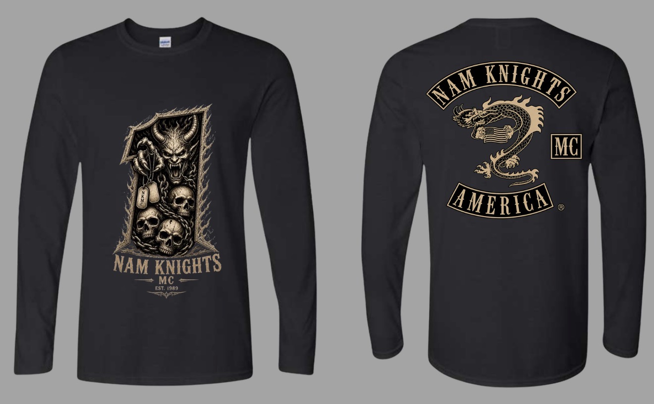 #036 Demon Rider #1 Long Sleeve - U.S. Flag