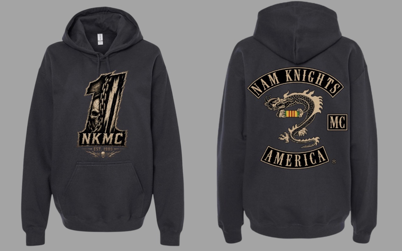#043 NKMC #1 Vintage Skull Hoodie - Vietnam Ribbon